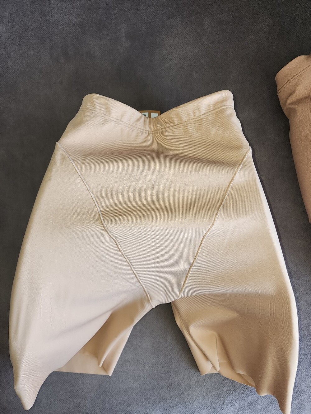 SKIMS Sculpting High-Waist Shapewear Shorts in Nude Cream